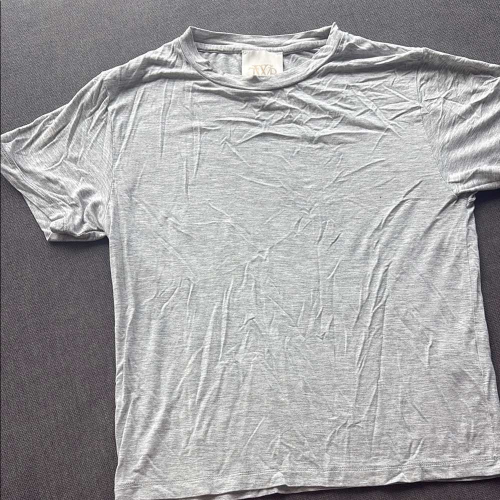 Men's Light Gray Crewneck Short Sleeve Tee